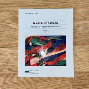 Psychology textbook ‘’La condition humaine’’ in french for Cégep